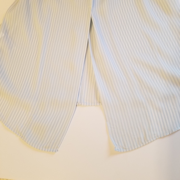 Banana Republic Striped Sleeveless Silk Shirt - Picture 4 of 6
